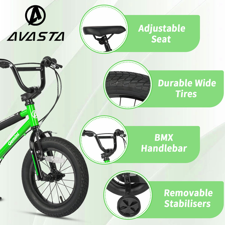 AVASTA 14 Inch Little Kids Bike Starry