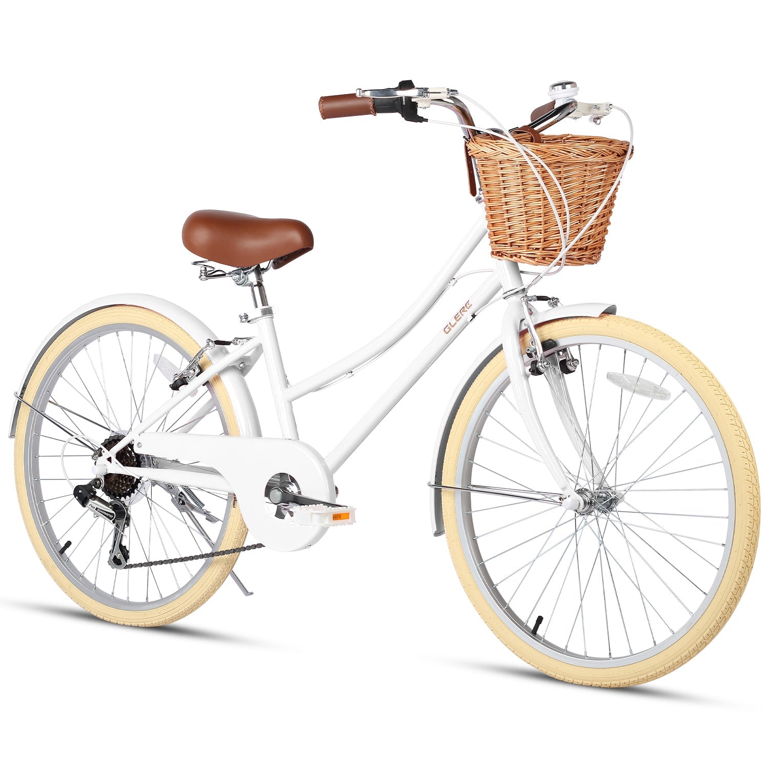 Glerc 24 Inch Hybrid Bike 6 Speed for Ages 9 11 GlercBikesUK