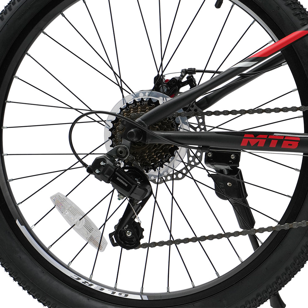 Glerc 24" Kids Mountain Bike with Shimano 7-Speed & Disc Brakes - Apex