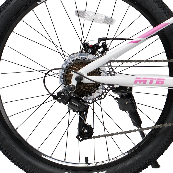 Glerc 24" Kids Mountain Bike with Shimano 7-Speed & Disc Brakes - Apex