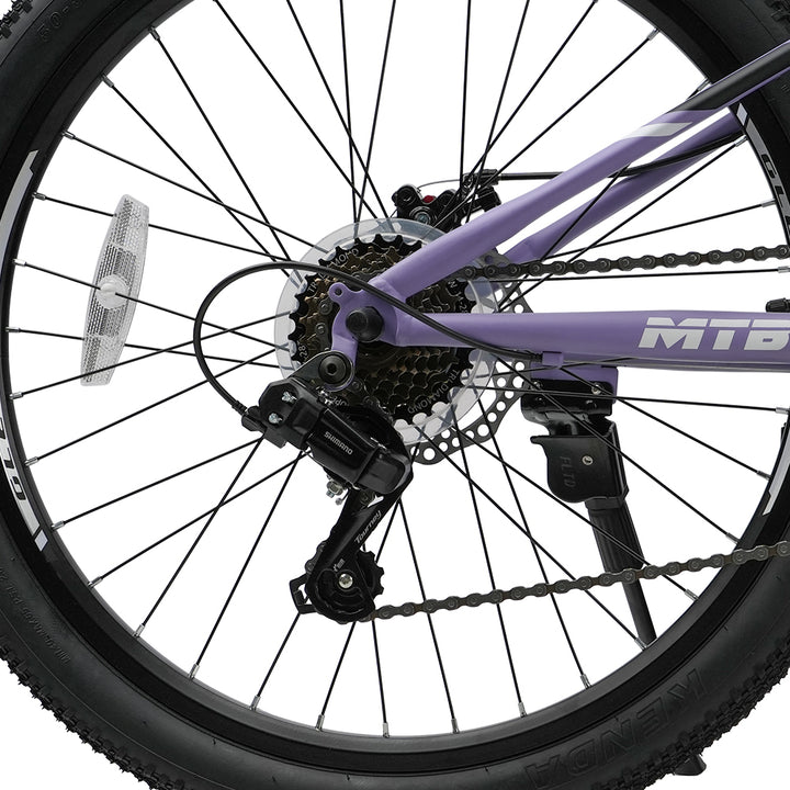 Glerc 24" Kids Mountain Bike with Shimano 7-Speed & Disc Brakes - Apex