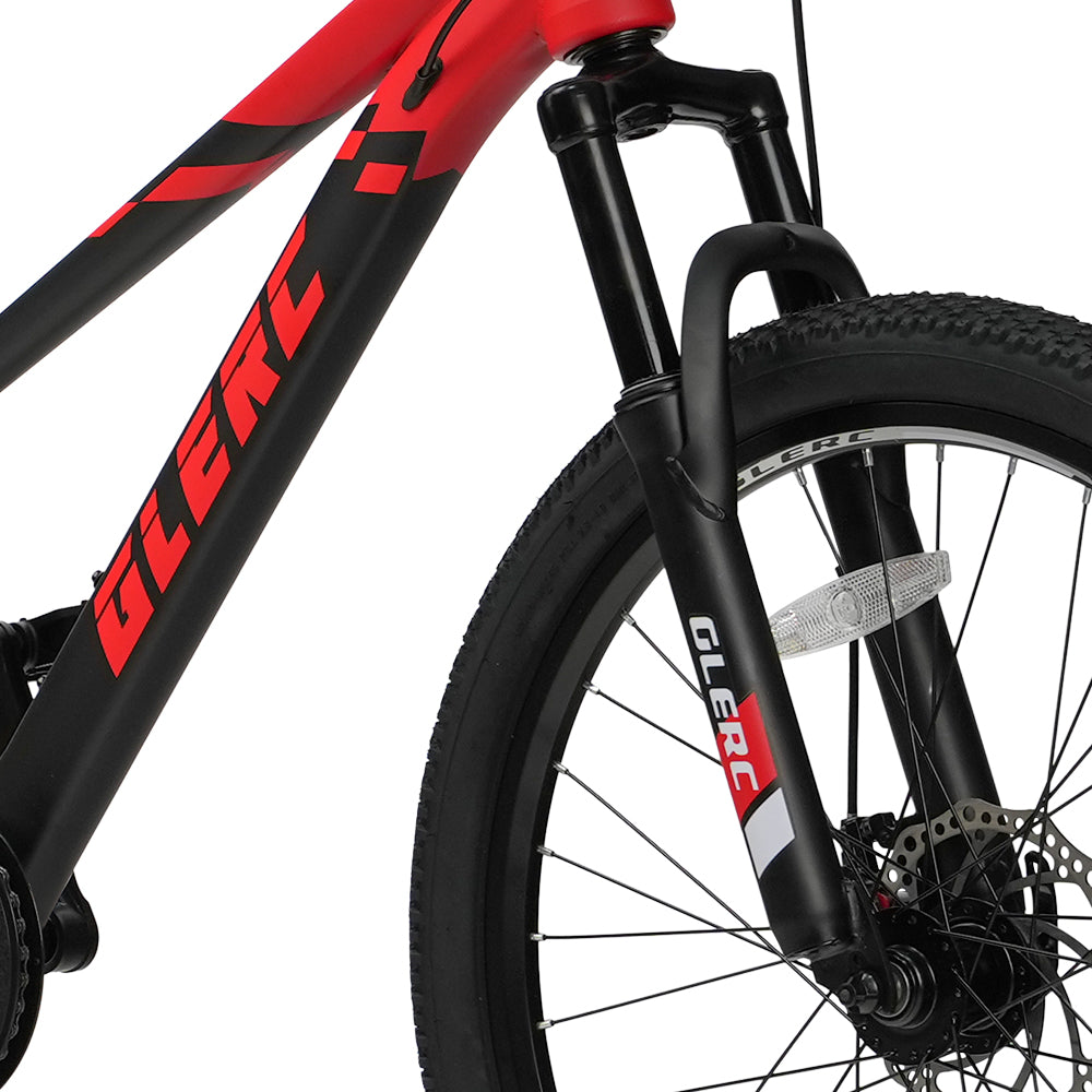 Glerc 24" Kids Mountain Bike with Shimano 7-Speed & Disc Brakes - Apex