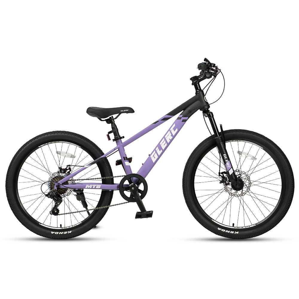 Glerc 24" Kids Mountain Bike with Shimano 7-Speed & Disc Brakes - Apex