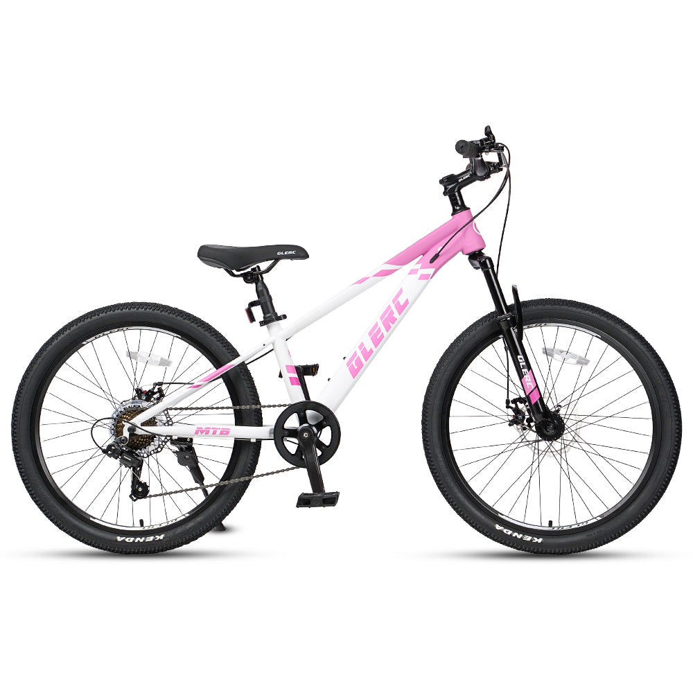 Glerc 24" Kids Mountain Bike with Shimano 7-Speed & Disc Brakes - Apex