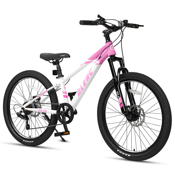 Glerc 24" Kids Mountain Bike with Shimano 7-Speed & Disc Brakes - Apex