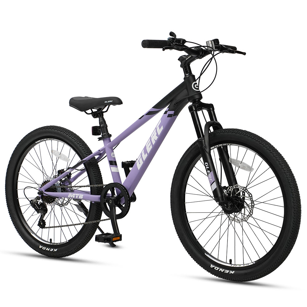 Glerc 24" Kids Mountain Bike with Shimano 7-Speed & Disc Brakes - Apex