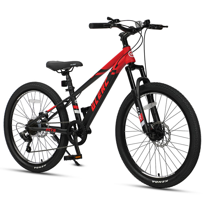 Glerc 24" Kids Mountain Bike with Shimano 7-Speed & Disc Brakes - Apex