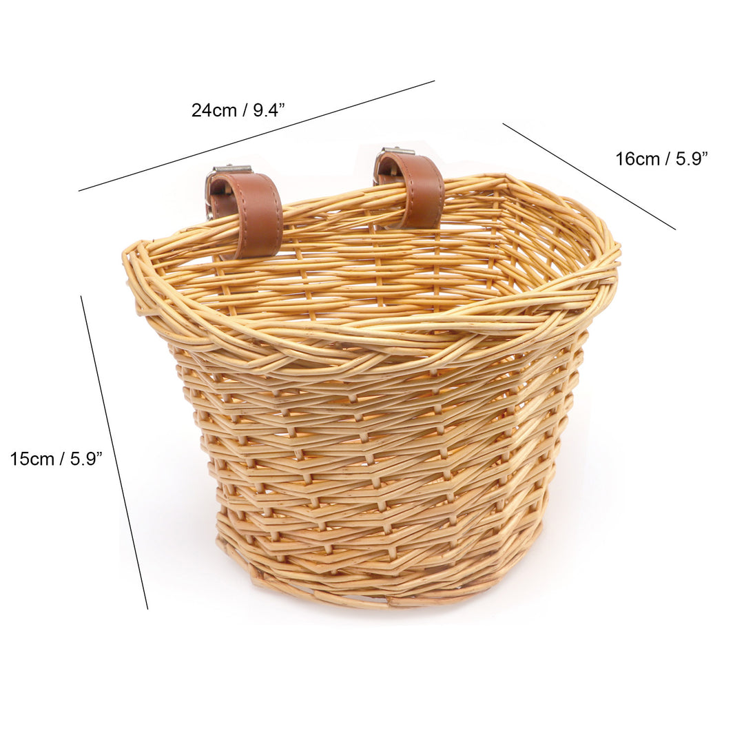 Glerc Kids Bike Wicker Basket S Size – GlercBikesUK
