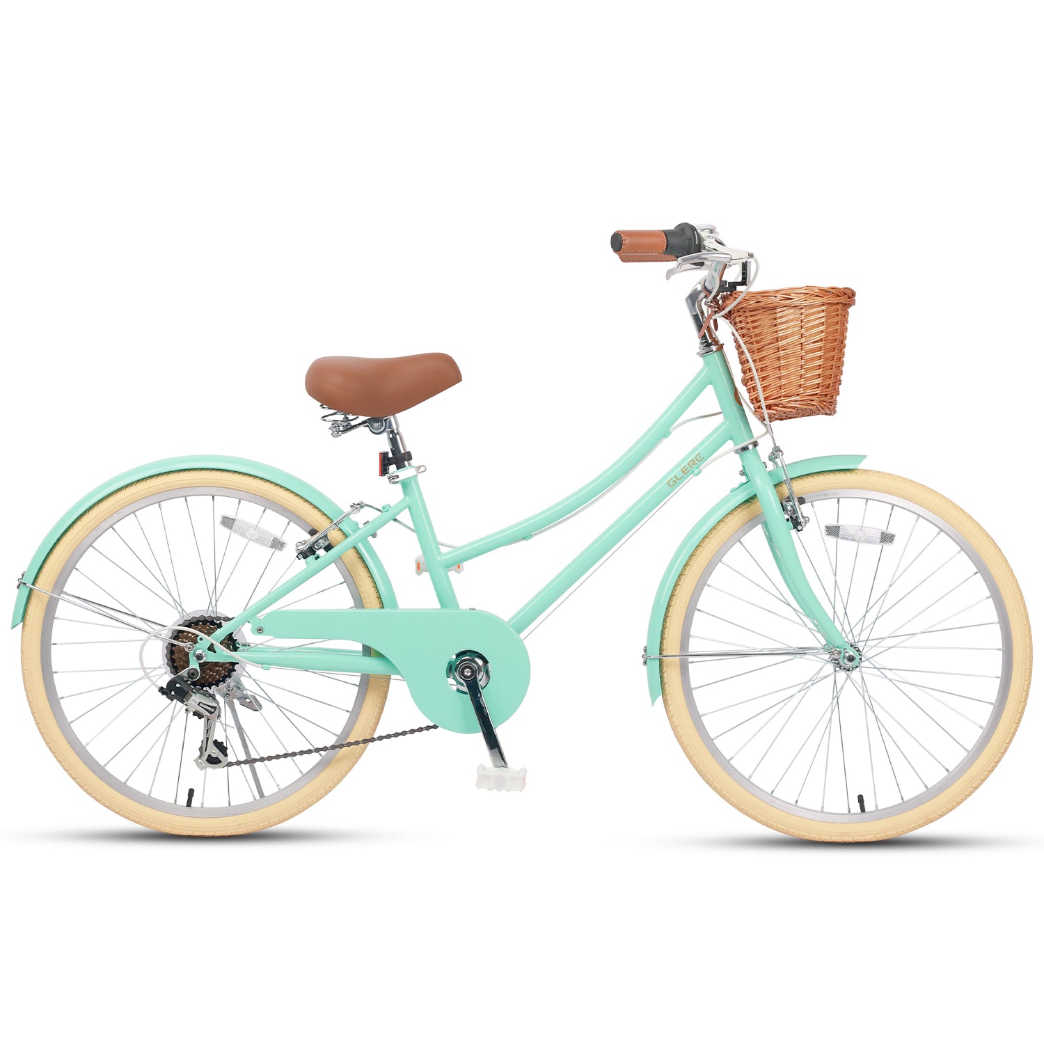 Glerc 24-Inch Hybrid Bike - 6-Speed for Ages 9-11 – GlercBikesUK